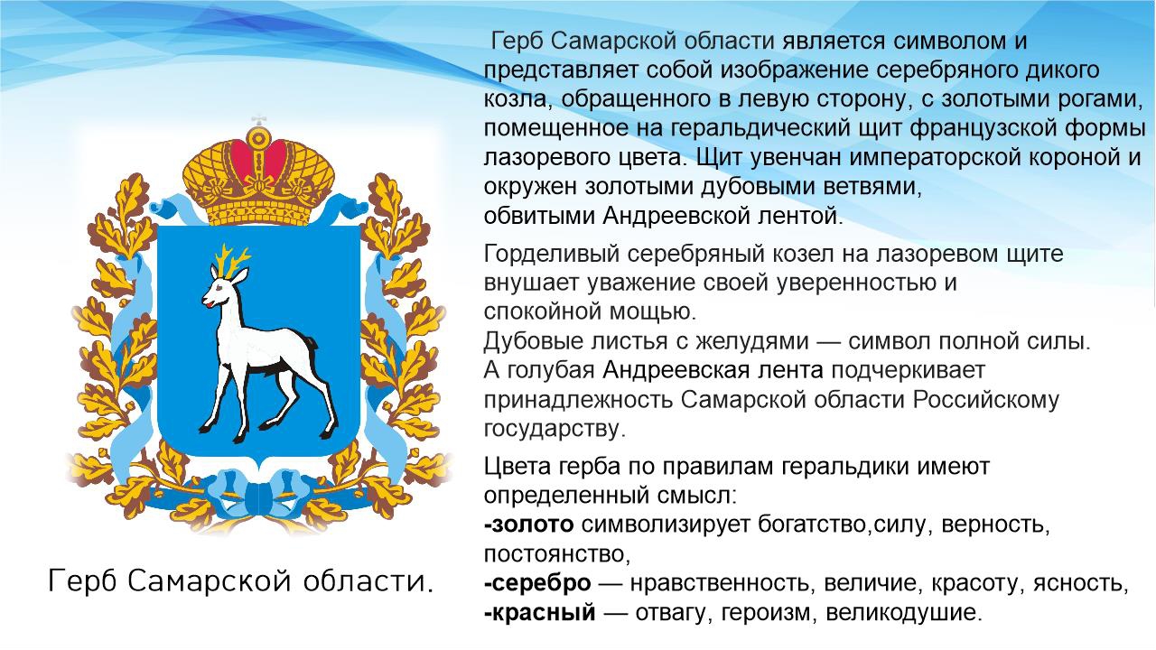 Геральдика городов и районных центров нашей области проект