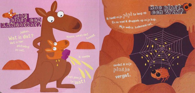 Маме-кенгуру не позавидуешь. Кто тут ещё рассказыет про трудности с писающим где попало чадом? Паук, прямо скажем, тоже интеллектом не блещет. Ну кто ж гадит в собственном доме?